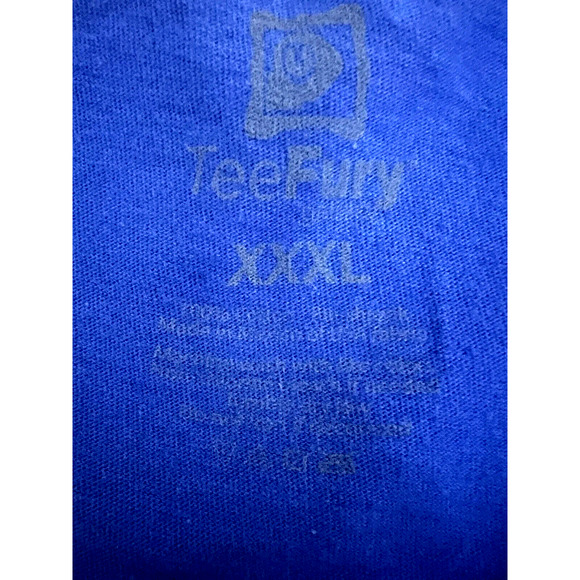 Teefury Ghostbusters Stay Puft Echo 1 Blue Graphic Juniors T-Shirt 3XL Stretch - Picture 4 of 4